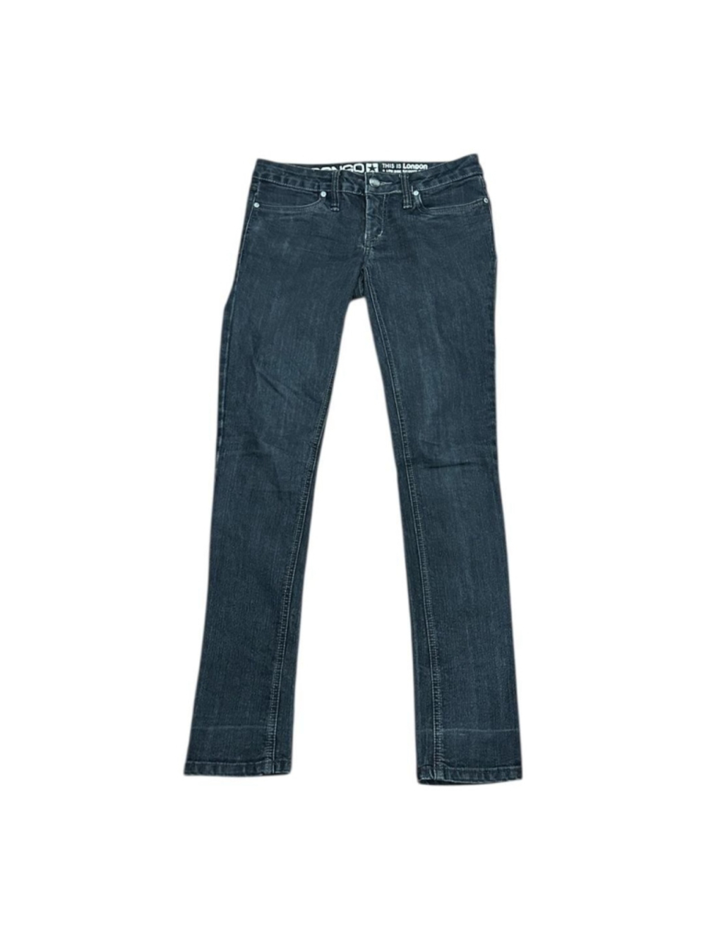Bongo Jeans Womens 3 Blue Low Rise Skinny Fit Stretch Denim Embroidered Juniors